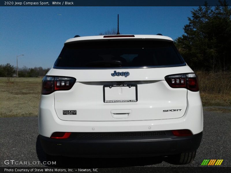 White / Black 2020 Jeep Compass Sport