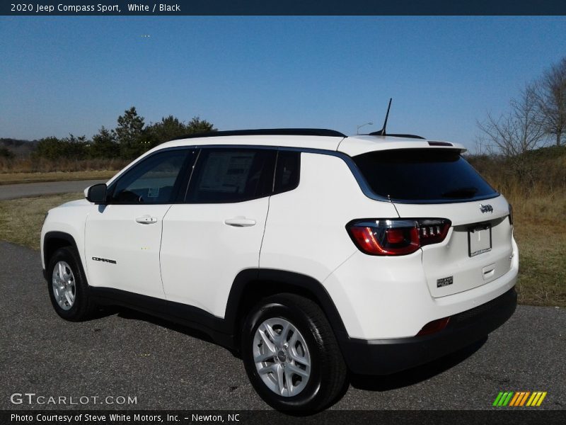 White / Black 2020 Jeep Compass Sport