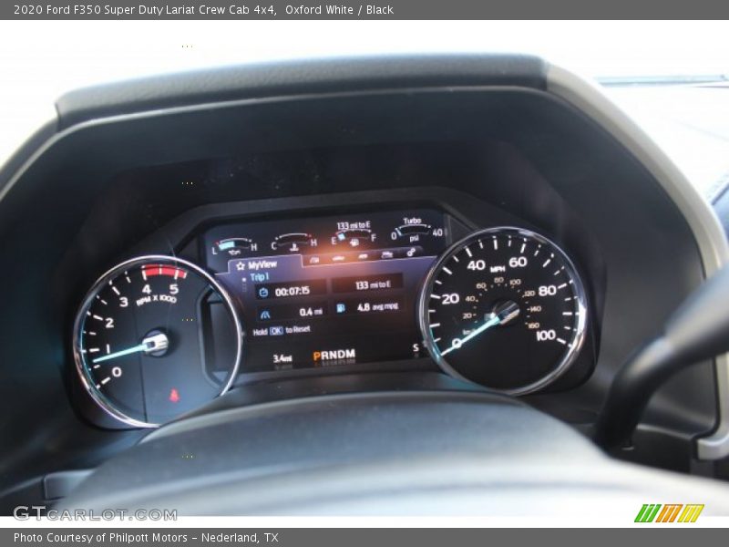 Oxford White / Black 2020 Ford F350 Super Duty Lariat Crew Cab 4x4