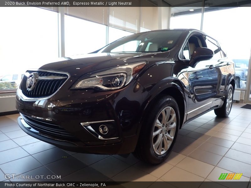 Espresso Metallic / Light Neutral 2020 Buick Envision Preferred AWD