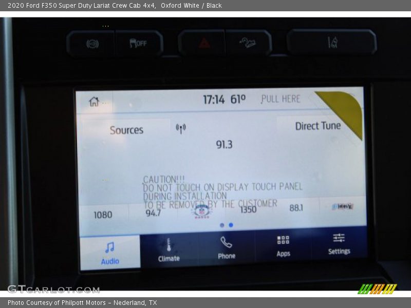 Oxford White / Black 2020 Ford F350 Super Duty Lariat Crew Cab 4x4