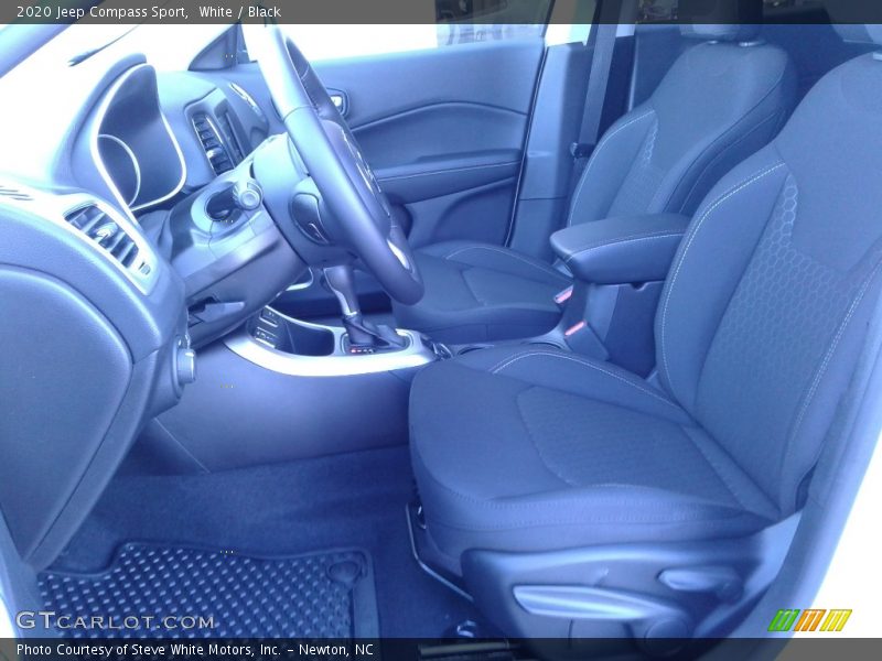 White / Black 2020 Jeep Compass Sport