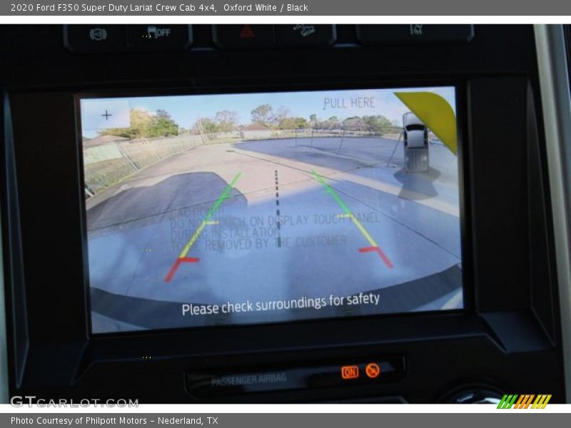 Oxford White / Black 2020 Ford F350 Super Duty Lariat Crew Cab 4x4