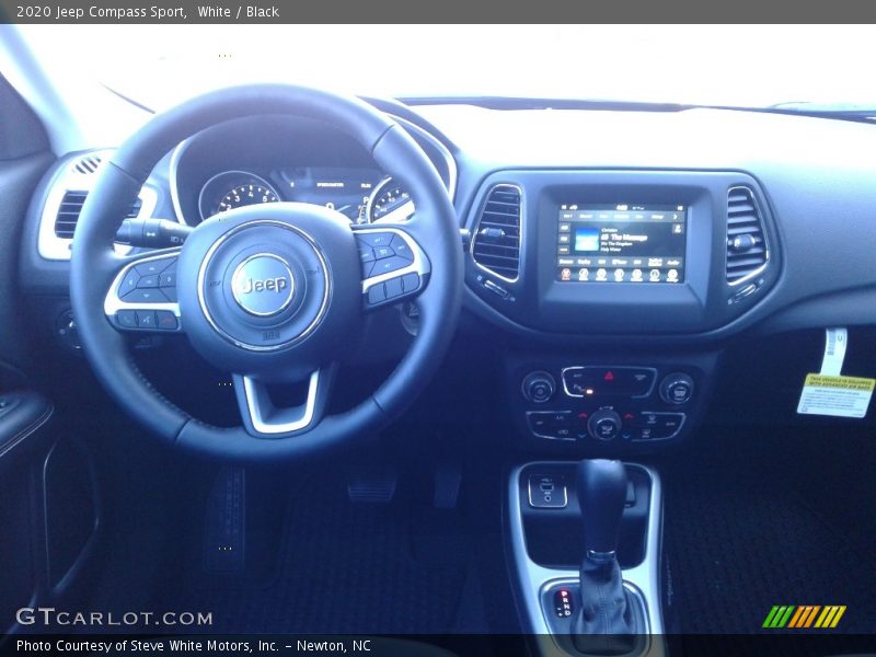 White / Black 2020 Jeep Compass Sport