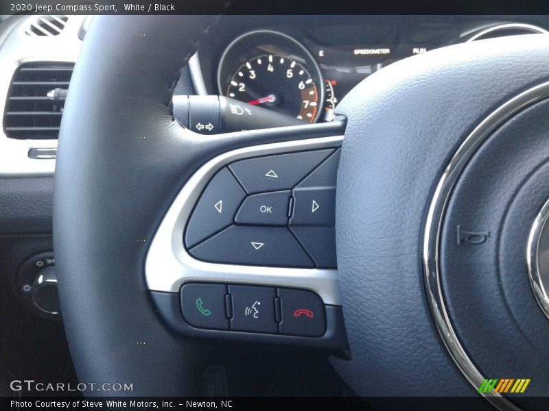 White / Black 2020 Jeep Compass Sport