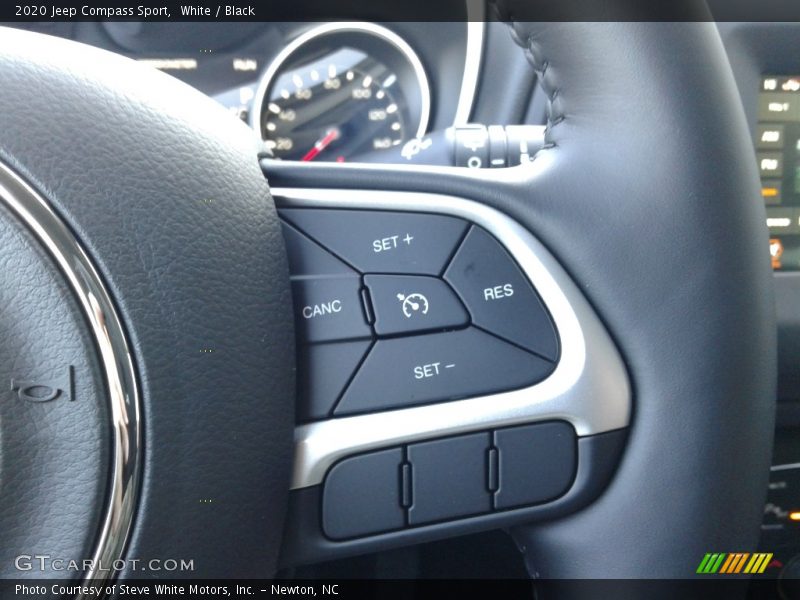 White / Black 2020 Jeep Compass Sport