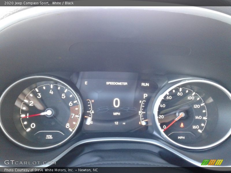 White / Black 2020 Jeep Compass Sport