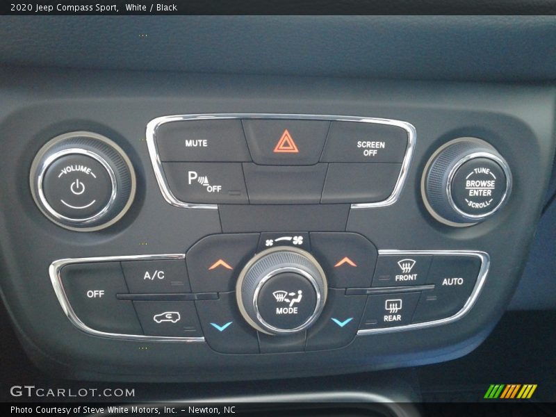 White / Black 2020 Jeep Compass Sport