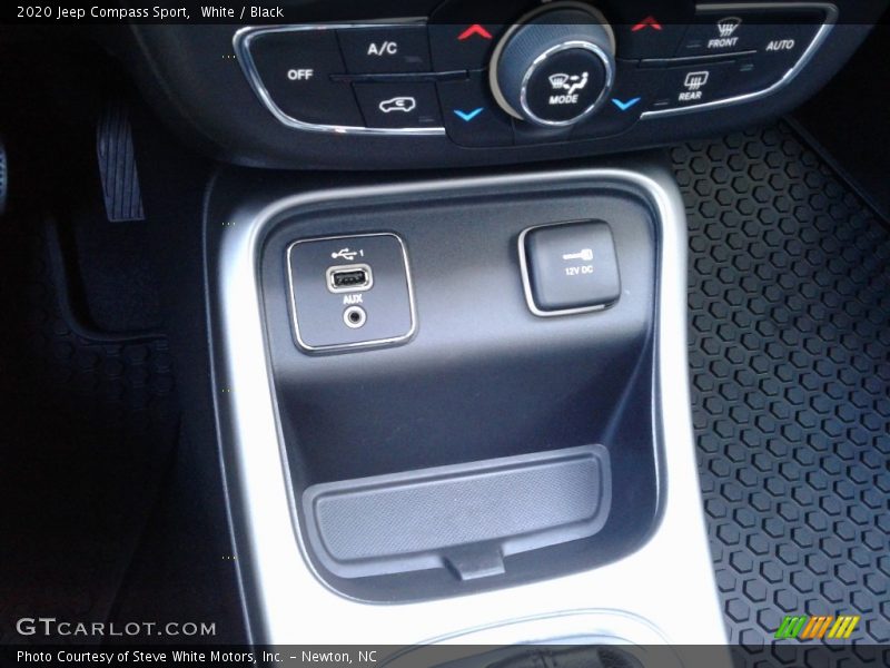 White / Black 2020 Jeep Compass Sport