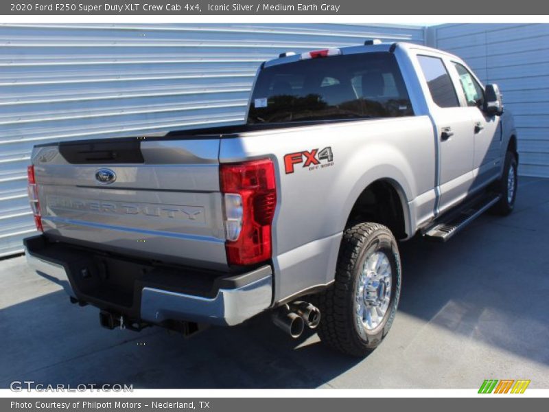 Iconic Silver / Medium Earth Gray 2020 Ford F250 Super Duty XLT Crew Cab 4x4