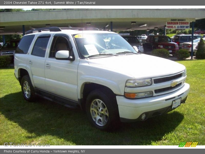 Summit White / Tan/Neutral 2004 Chevrolet Tahoe Z71 4x4