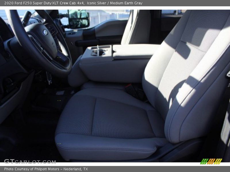 Iconic Silver / Medium Earth Gray 2020 Ford F250 Super Duty XLT Crew Cab 4x4