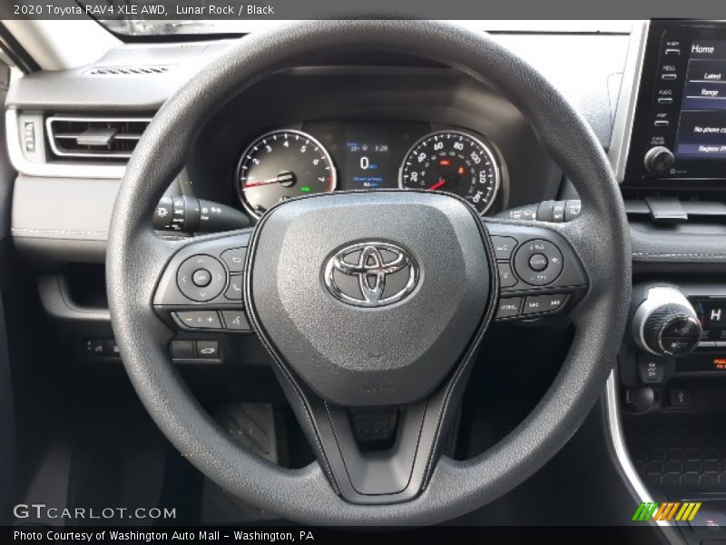 Lunar Rock / Black 2020 Toyota RAV4 XLE AWD