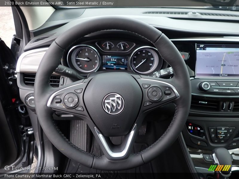 Satin Steel Metallic / Ebony 2020 Buick Envision Essence AWD