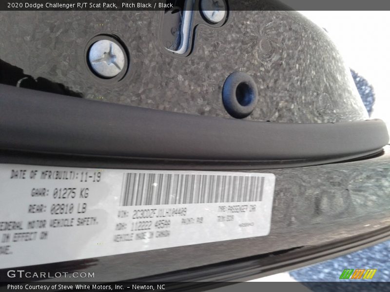 Pitch Black / Black 2020 Dodge Challenger R/T Scat Pack