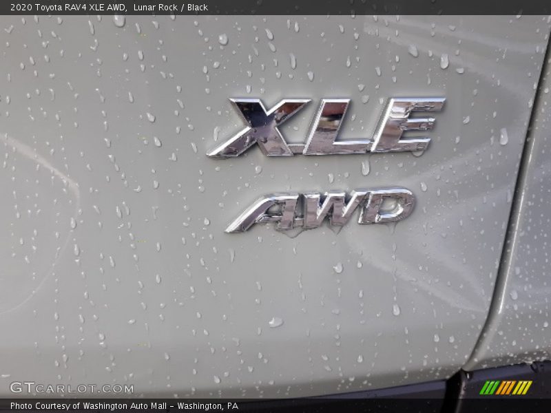 Lunar Rock / Black 2020 Toyota RAV4 XLE AWD