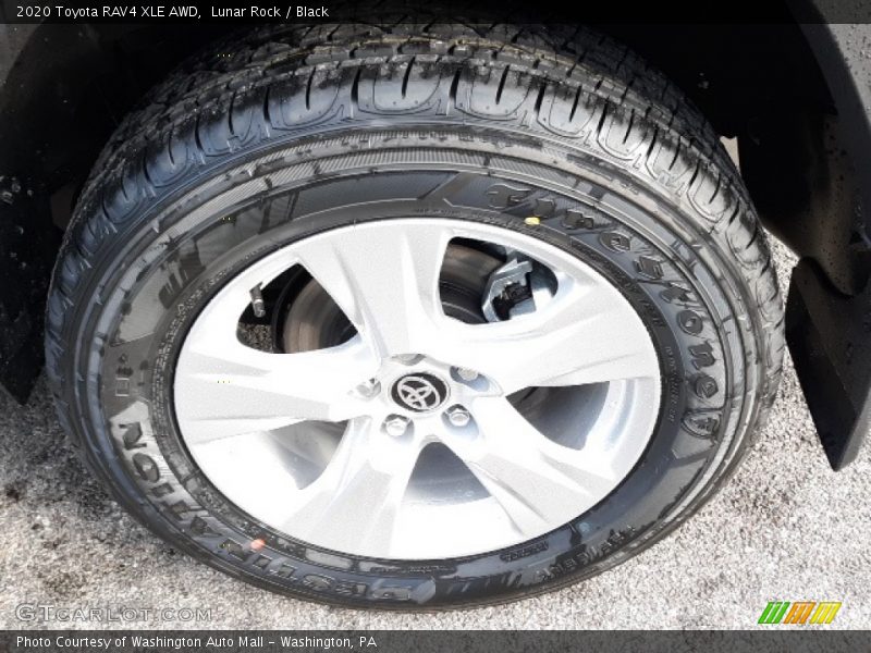 Lunar Rock / Black 2020 Toyota RAV4 XLE AWD