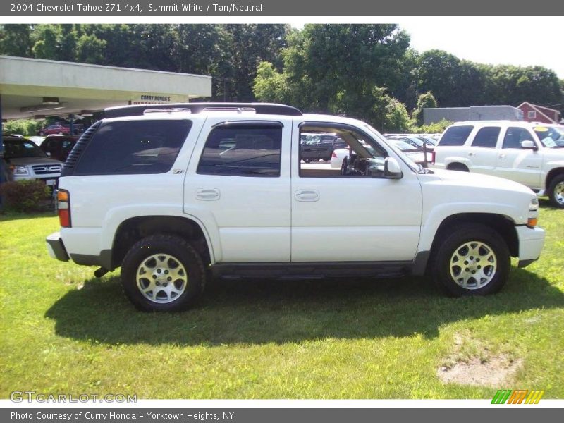 Summit White / Tan/Neutral 2004 Chevrolet Tahoe Z71 4x4