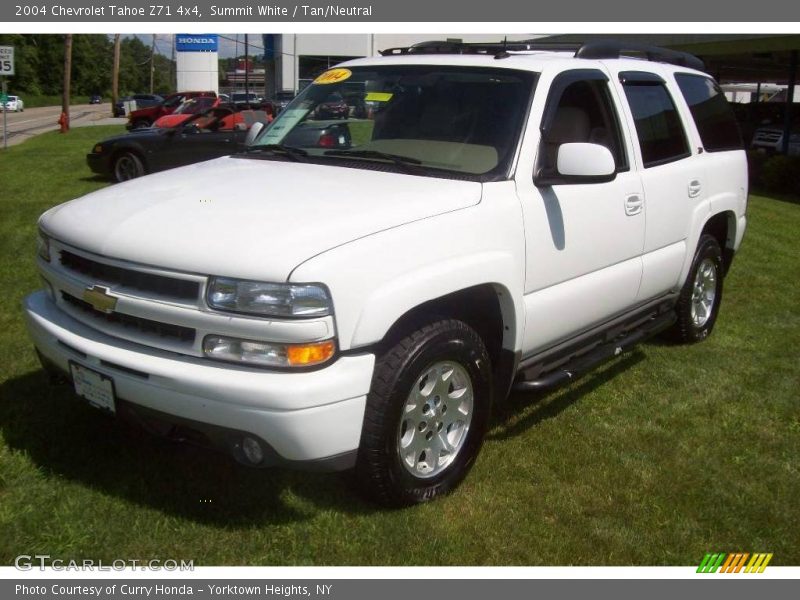Summit White / Tan/Neutral 2004 Chevrolet Tahoe Z71 4x4