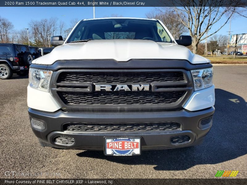 Bright White / Black/Diesel Gray 2020 Ram 1500 Tradesman Quad Cab 4x4
