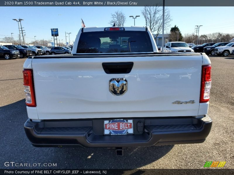 Bright White / Black/Diesel Gray 2020 Ram 1500 Tradesman Quad Cab 4x4