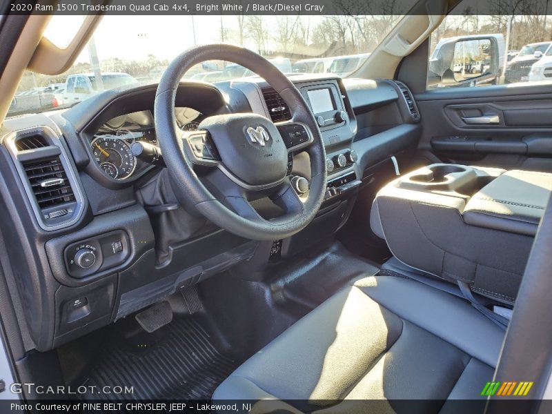 Bright White / Black/Diesel Gray 2020 Ram 1500 Tradesman Quad Cab 4x4