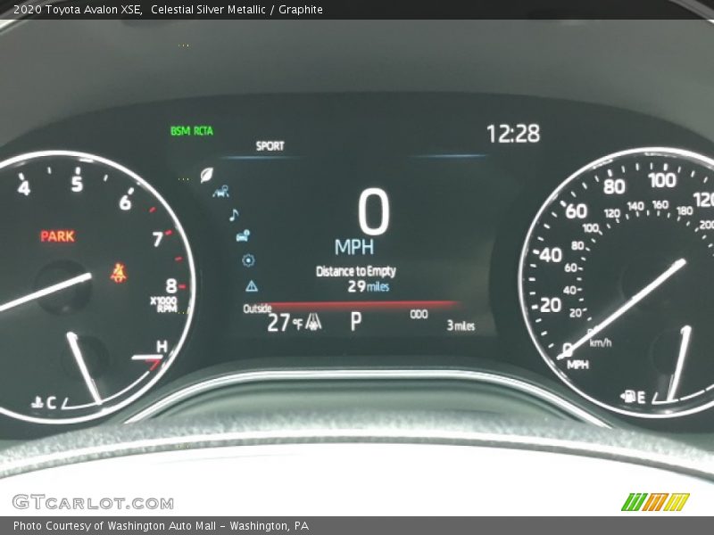  2020 Avalon XSE XSE Gauges