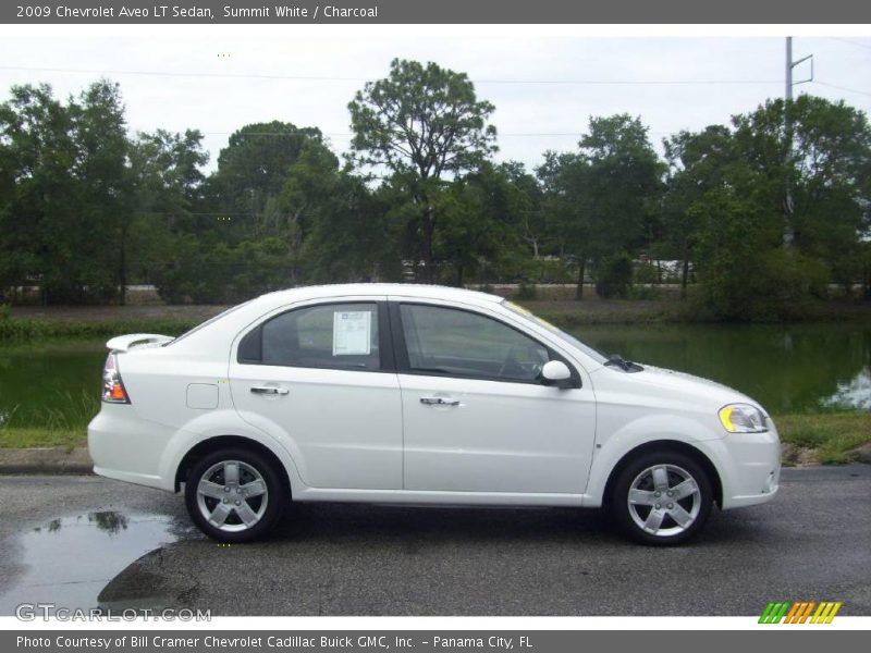 Summit White / Charcoal 2009 Chevrolet Aveo LT Sedan