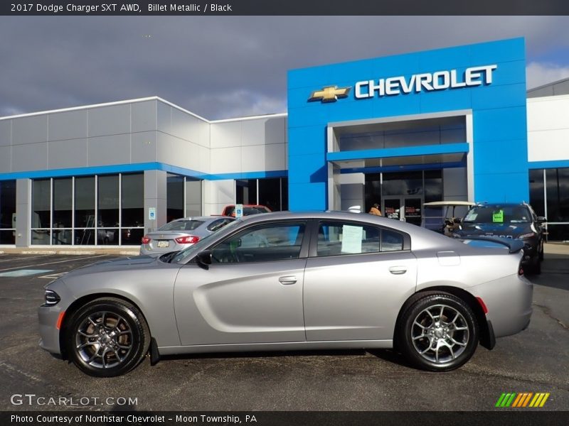 Billet Metallic / Black 2017 Dodge Charger SXT AWD
