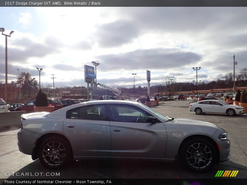 Billet Metallic / Black 2017 Dodge Charger SXT AWD