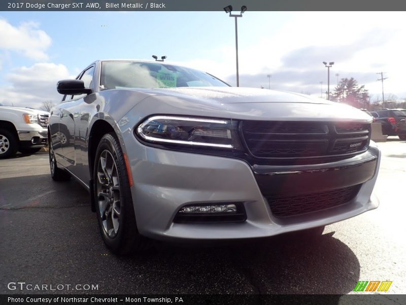 Billet Metallic / Black 2017 Dodge Charger SXT AWD