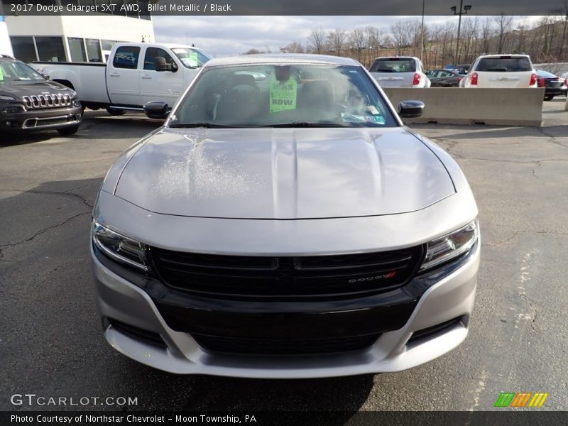 Billet Metallic / Black 2017 Dodge Charger SXT AWD