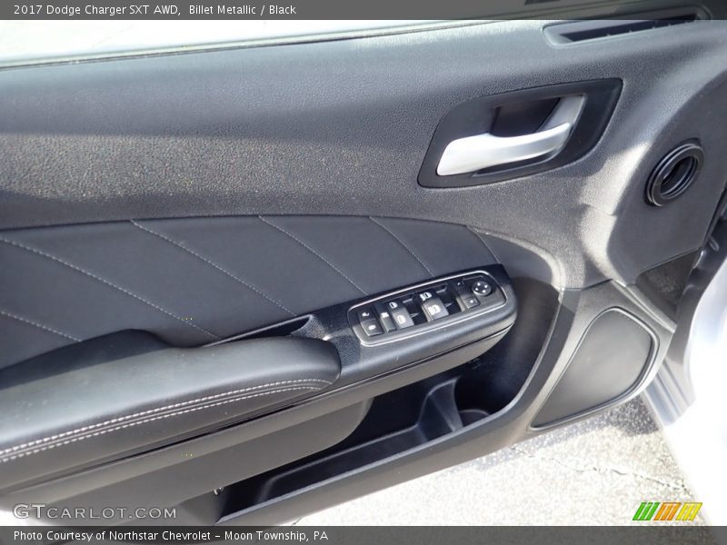 Billet Metallic / Black 2017 Dodge Charger SXT AWD