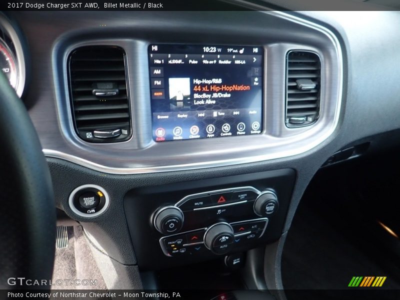 Billet Metallic / Black 2017 Dodge Charger SXT AWD