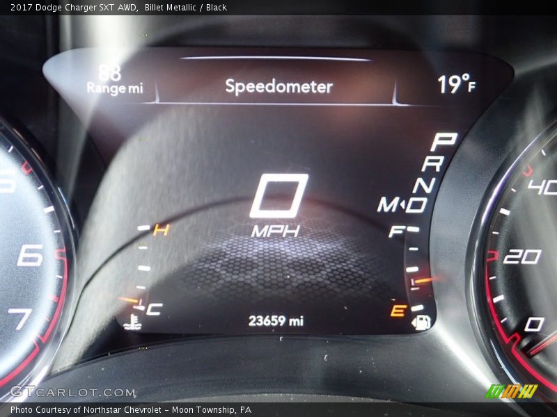 Billet Metallic / Black 2017 Dodge Charger SXT AWD