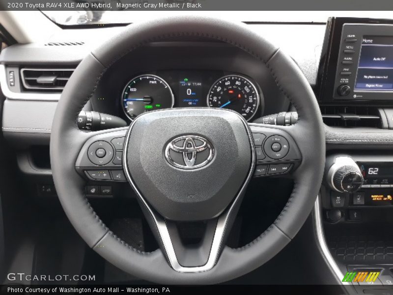 Magnetic Gray Metallic / Black 2020 Toyota RAV4 XLE AWD Hybrid