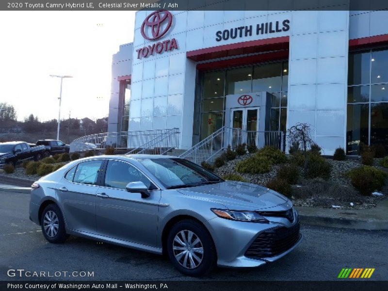 Celestial Silver Metallic / Ash 2020 Toyota Camry Hybrid LE