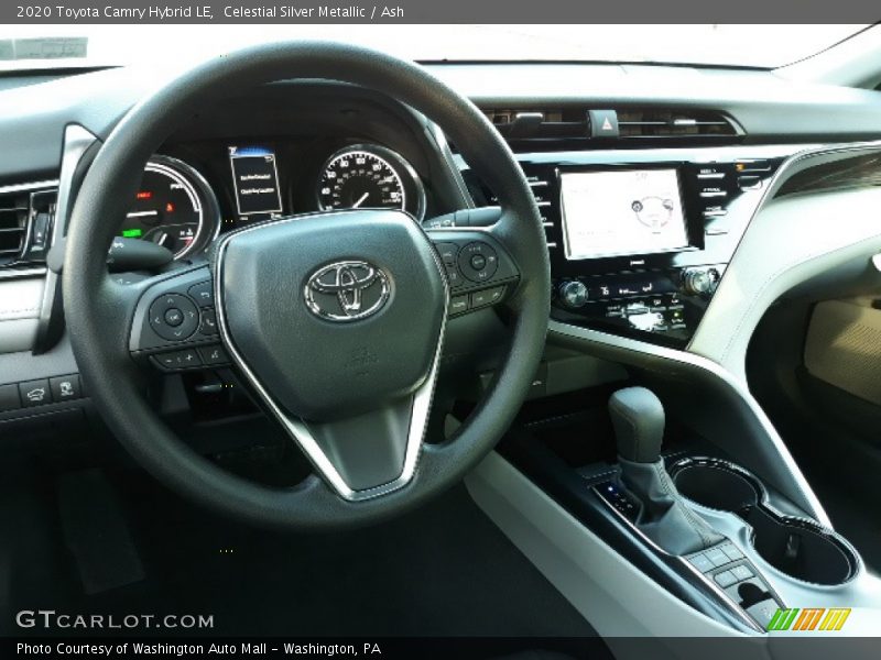 Celestial Silver Metallic / Ash 2020 Toyota Camry Hybrid LE