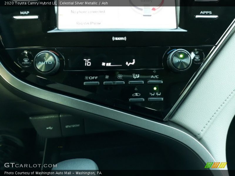 Celestial Silver Metallic / Ash 2020 Toyota Camry Hybrid LE