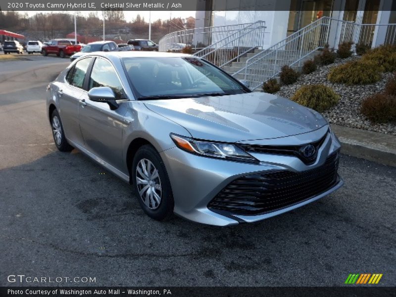 Celestial Silver Metallic / Ash 2020 Toyota Camry Hybrid LE