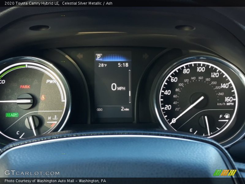 Celestial Silver Metallic / Ash 2020 Toyota Camry Hybrid LE