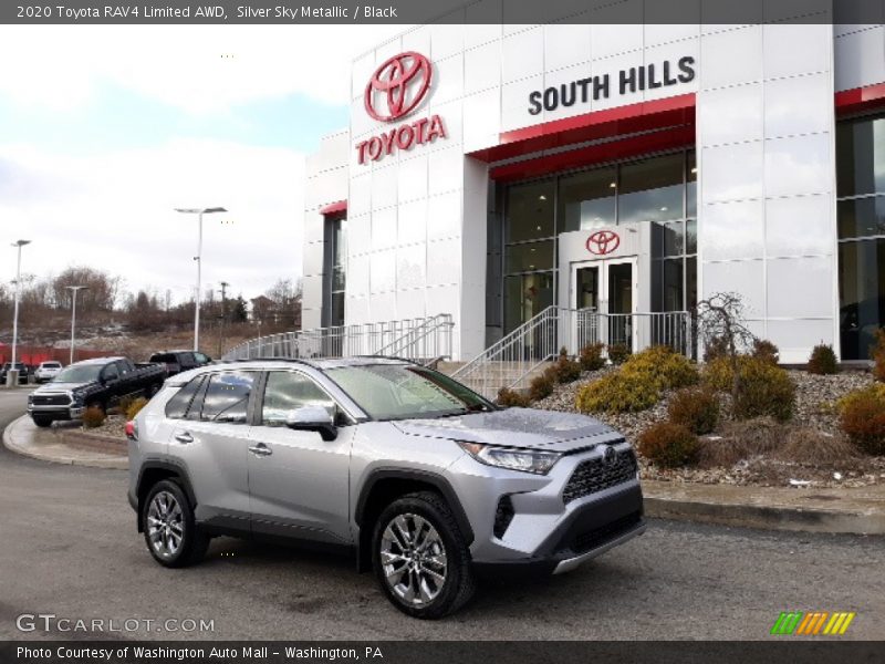 Silver Sky Metallic / Black 2020 Toyota RAV4 Limited AWD