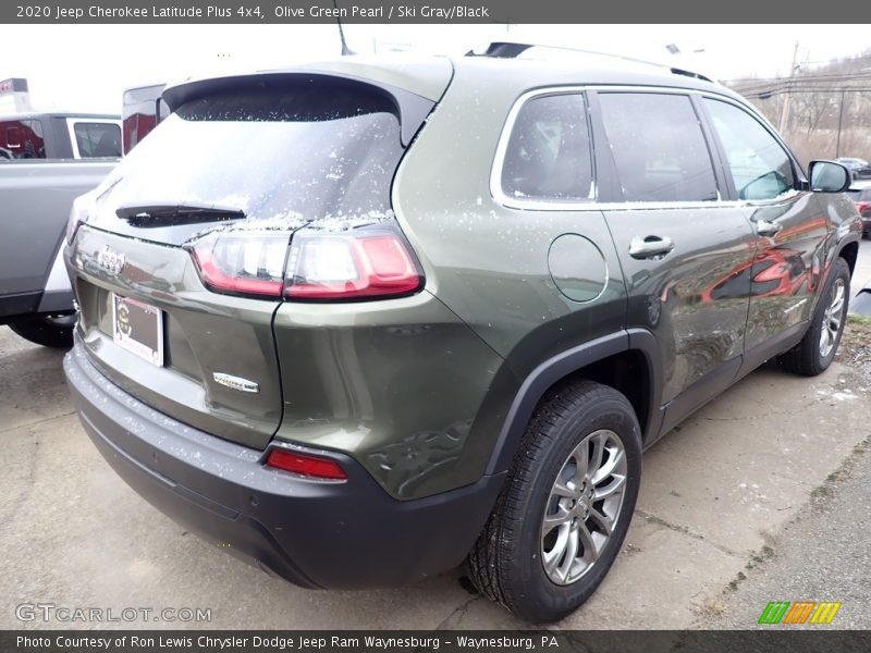 Olive Green Pearl / Ski Gray/Black 2020 Jeep Cherokee Latitude Plus 4x4