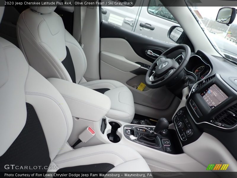 Olive Green Pearl / Ski Gray/Black 2020 Jeep Cherokee Latitude Plus 4x4