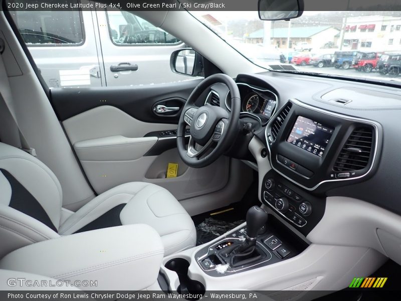 Olive Green Pearl / Ski Gray/Black 2020 Jeep Cherokee Latitude Plus 4x4