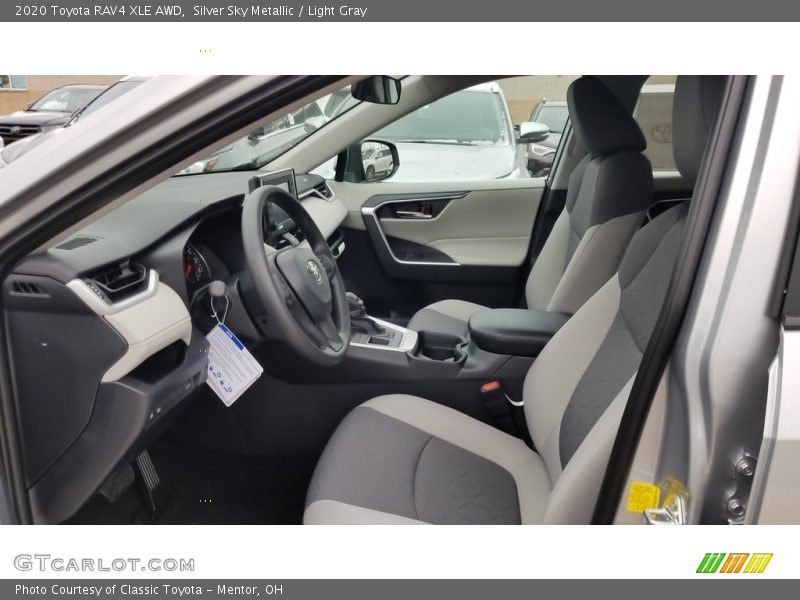 Silver Sky Metallic / Light Gray 2020 Toyota RAV4 XLE AWD
