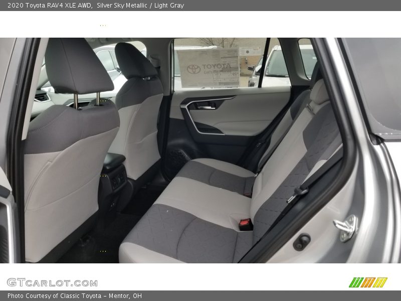 Silver Sky Metallic / Light Gray 2020 Toyota RAV4 XLE AWD