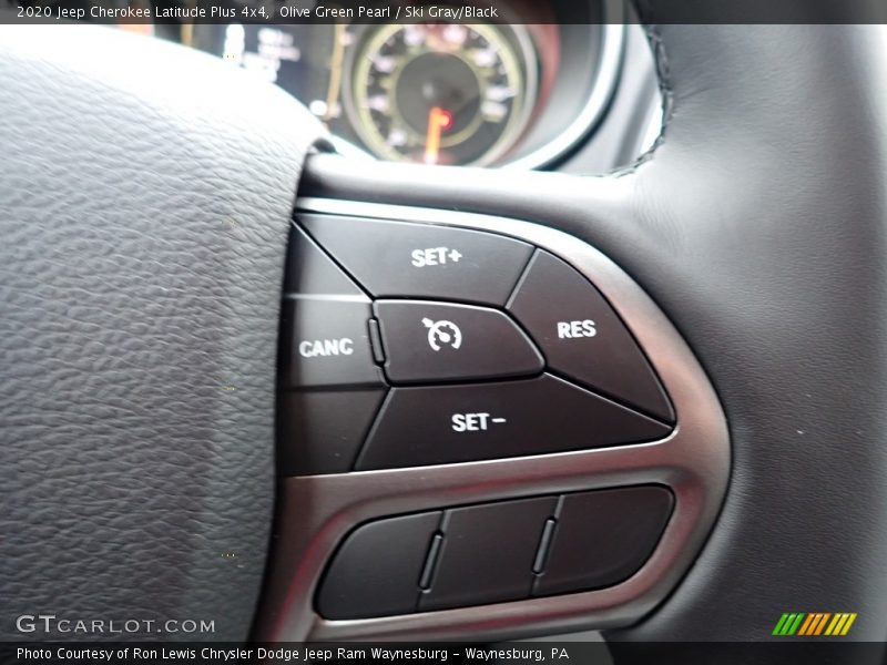 Olive Green Pearl / Ski Gray/Black 2020 Jeep Cherokee Latitude Plus 4x4