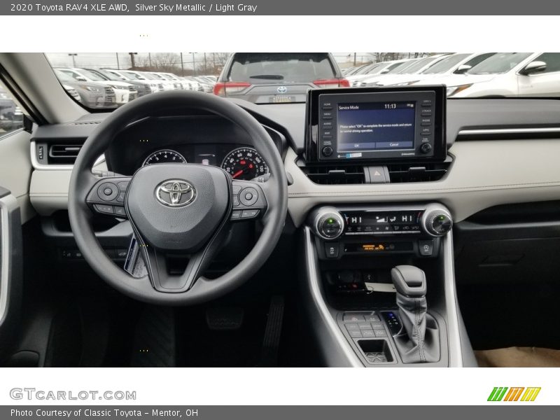 Silver Sky Metallic / Light Gray 2020 Toyota RAV4 XLE AWD