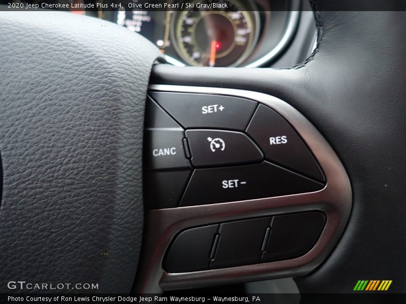 Olive Green Pearl / Ski Gray/Black 2020 Jeep Cherokee Latitude Plus 4x4